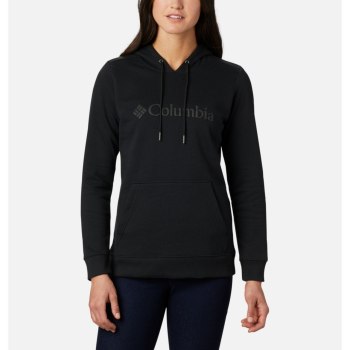 Columbia Logo, Sudaderas Con Capucha Negros Para Mujer | 305418-BCF